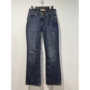 Levis 529 Curvy Bootcut Jeans Womens 29" Low Rise Western Cotton Stretch Festiva